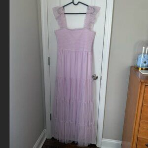 Francesca’s Lilac Tulle maxi dress
